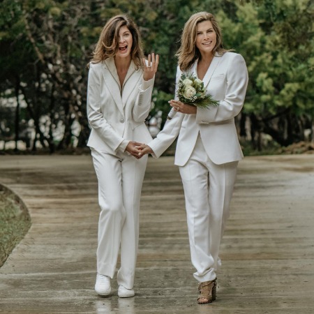 Yaya Kosikova and Montserrat Oliver wedding picture.